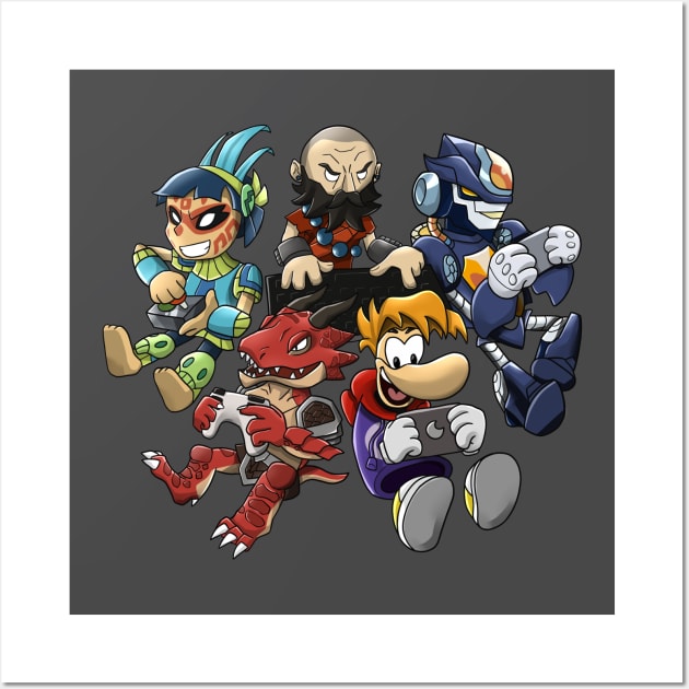 brawlhalla game team Wall Art by oim_nw